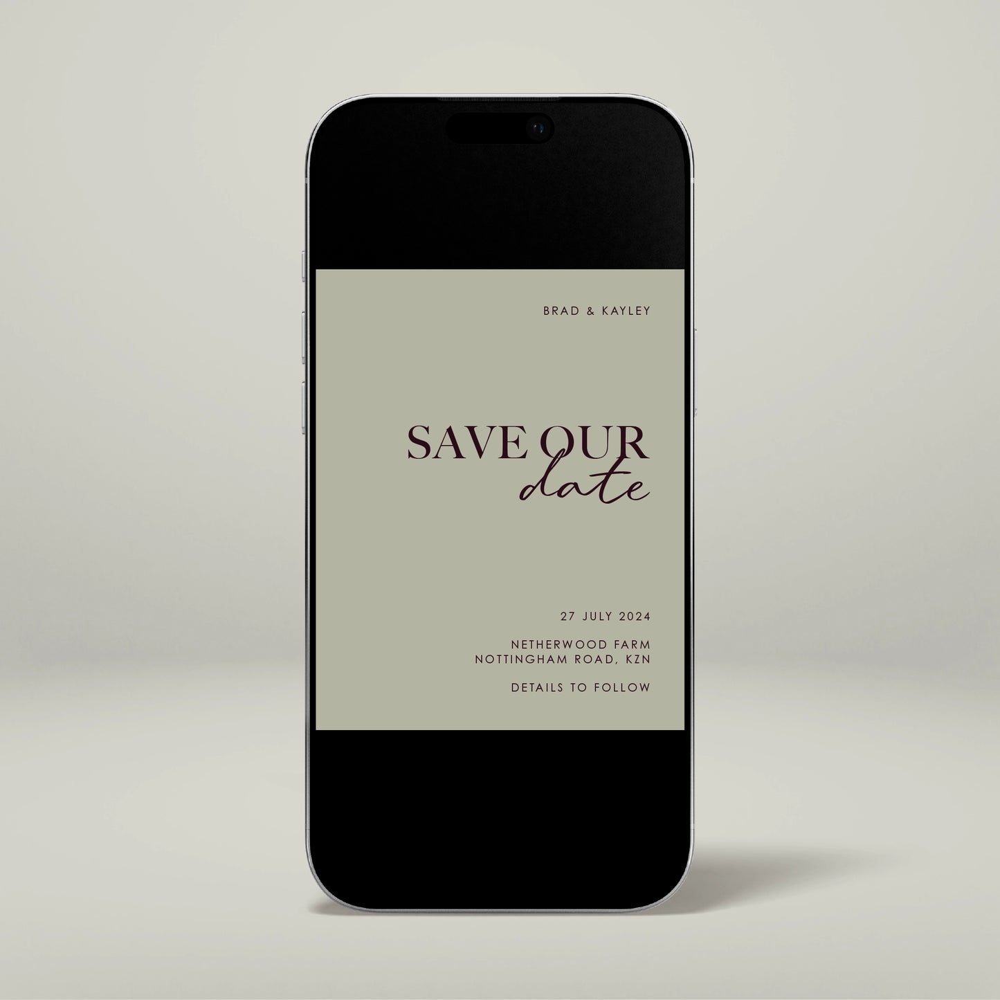 Digital Save The Date - Forever