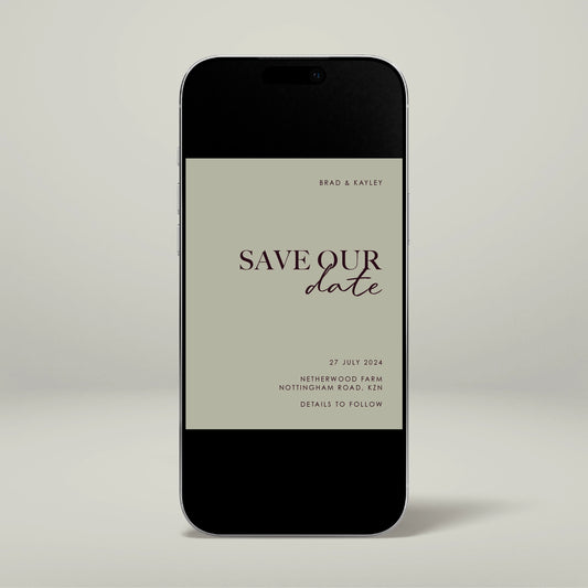 Digital Save The Date - Forever
