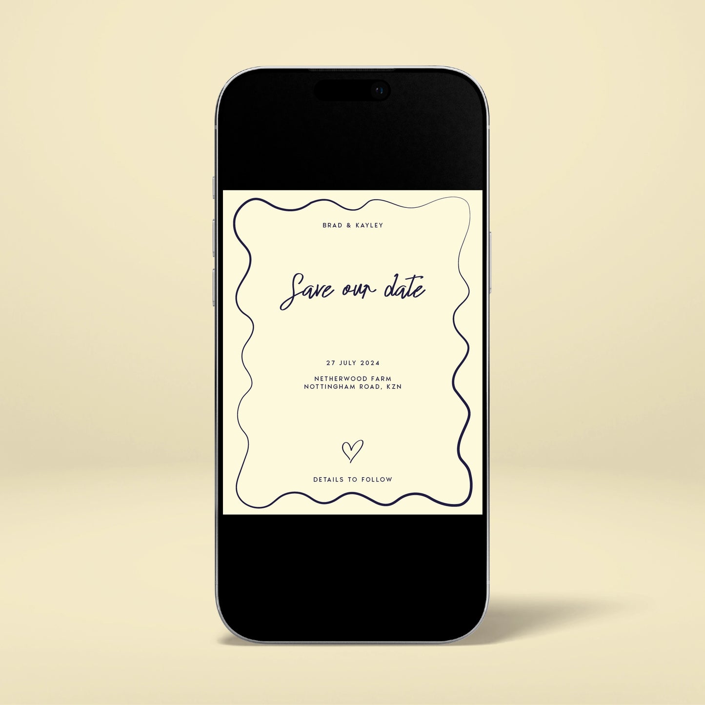 Digital Save The Date - Limoncello