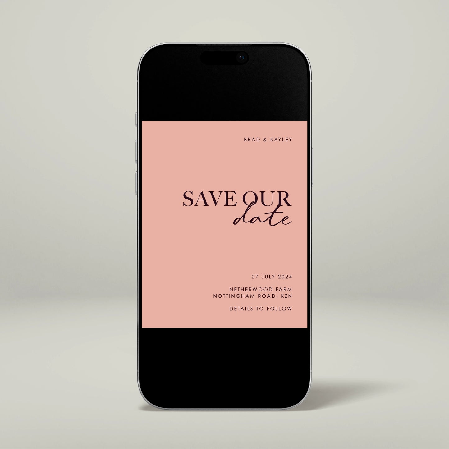 Digital Save The Date - Forever