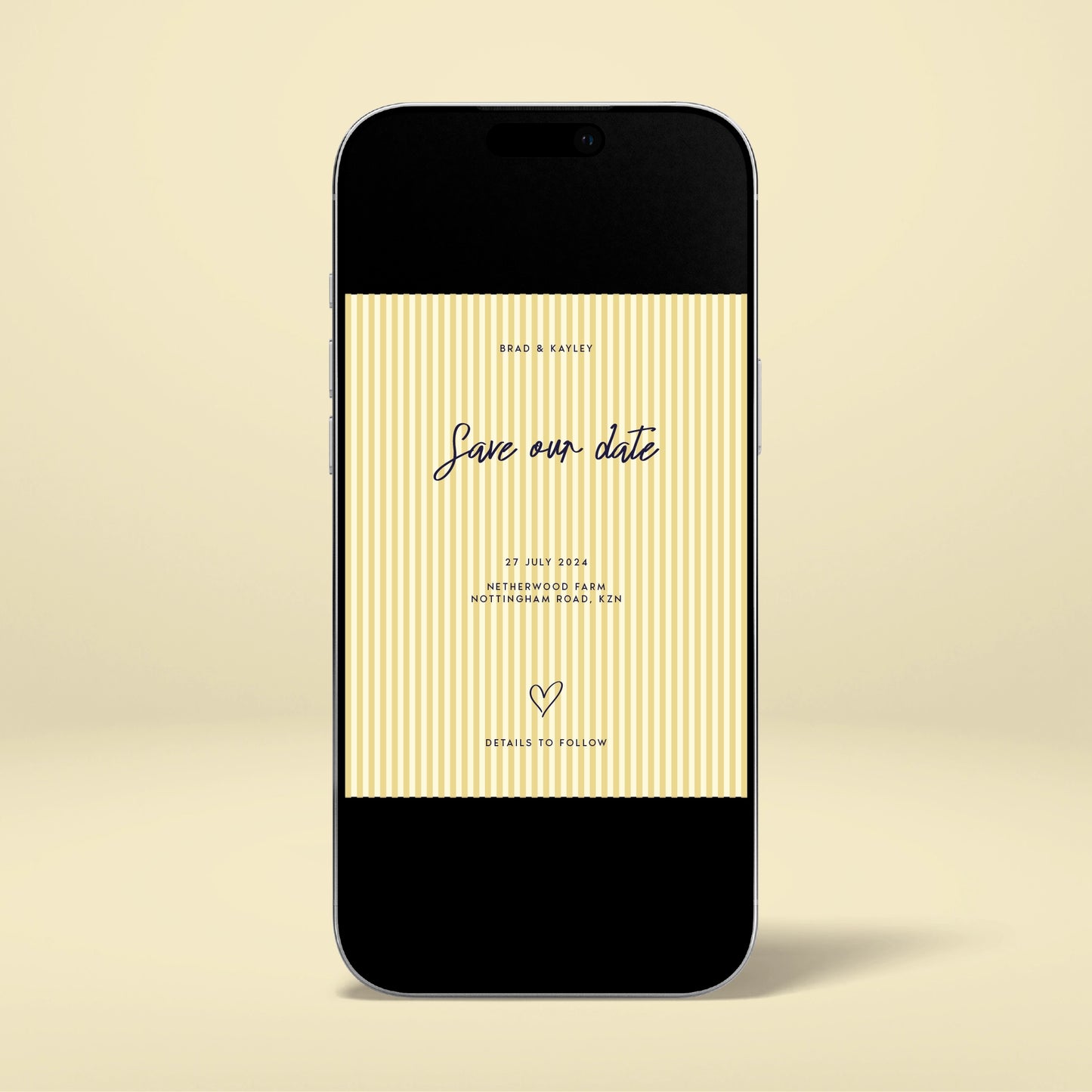 Digital Save The Date - Limoncello