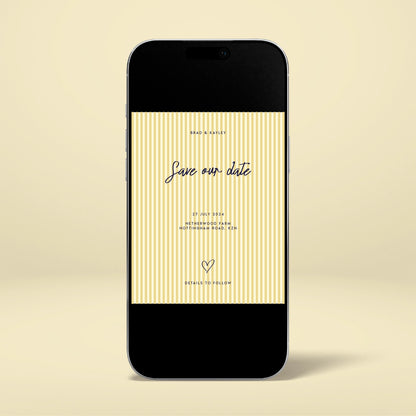 Digital Save The Date - Limoncello