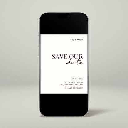 Digital Save The Date - Forever