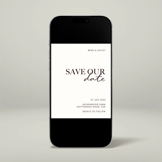 Digital Save The Date - Forever