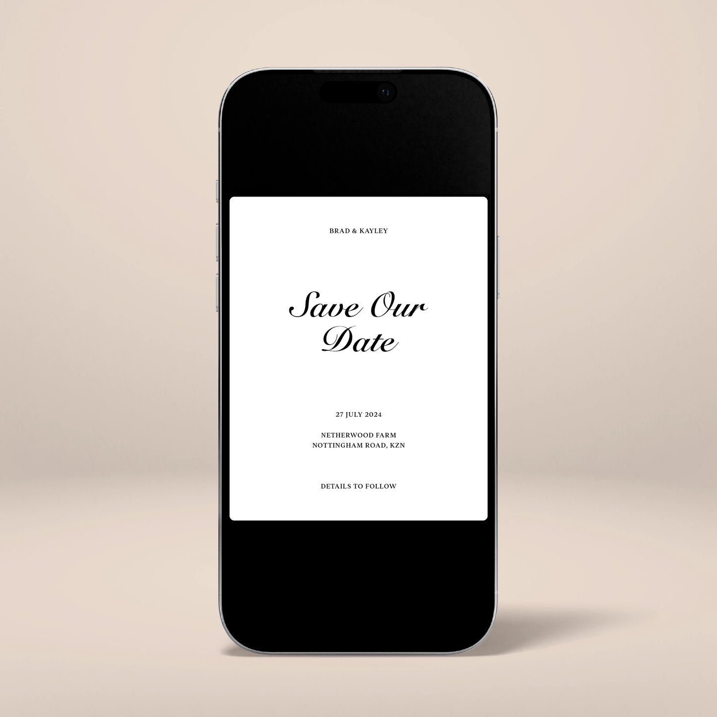 Digital Save The Date - Solae