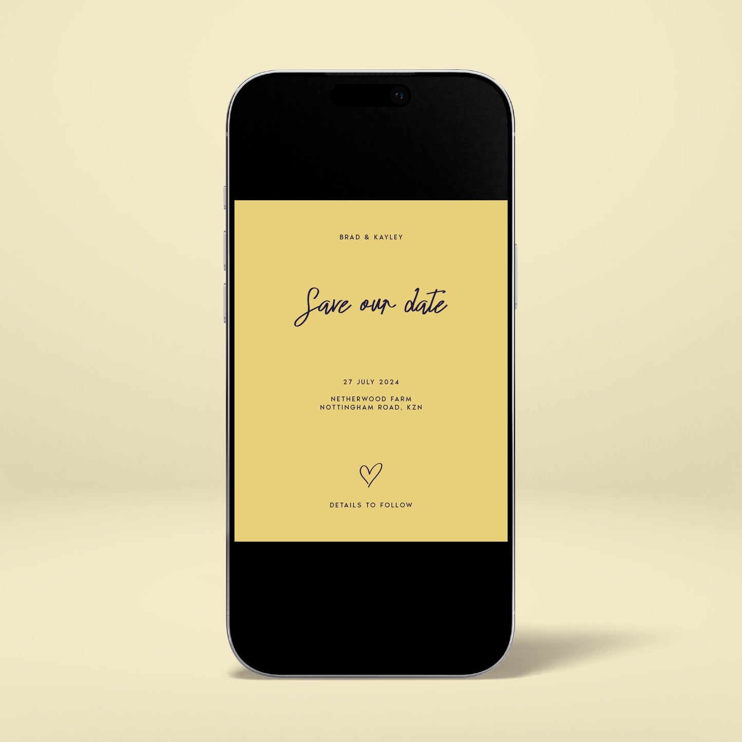 Digital Save The Date - Limoncello