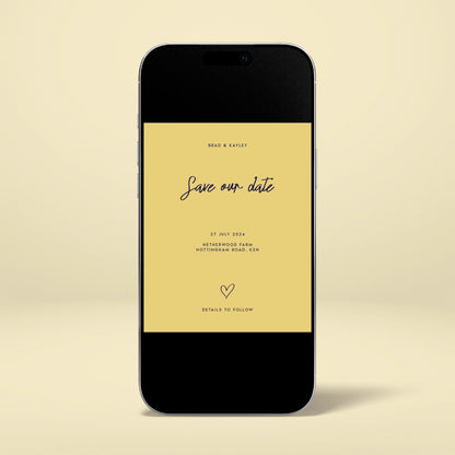 Digital Save The Date - Limoncello