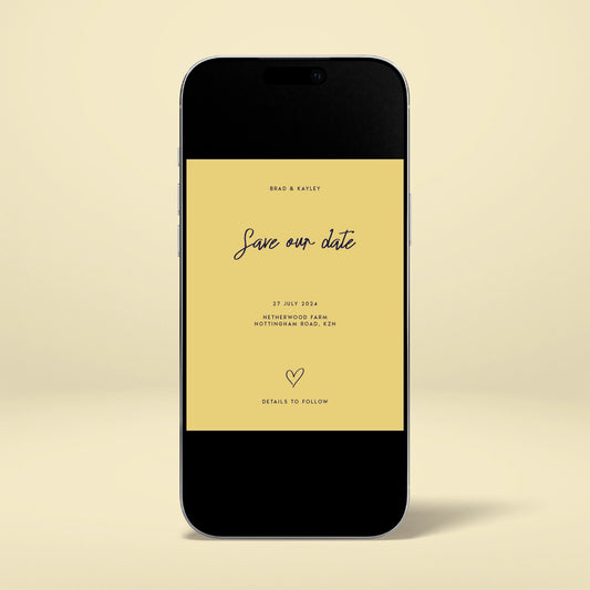 Digital Save The Date - Limoncello