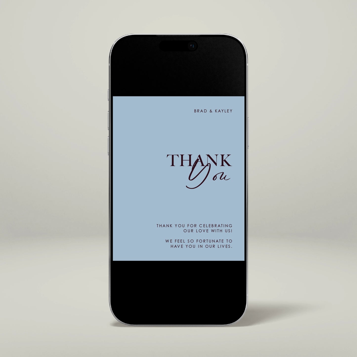 Digital Thank You Card - Forever