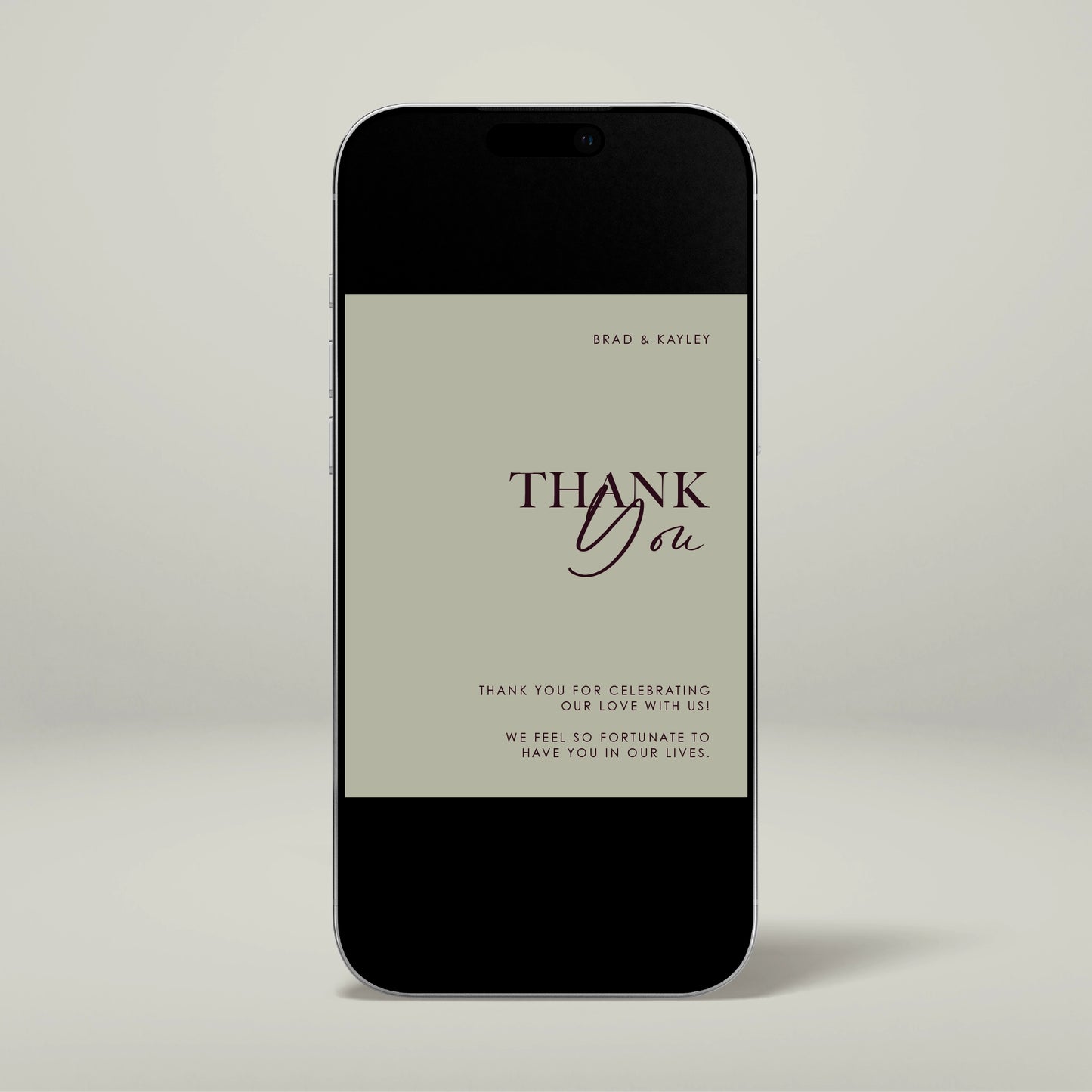 Digital Thank You Card - Forever