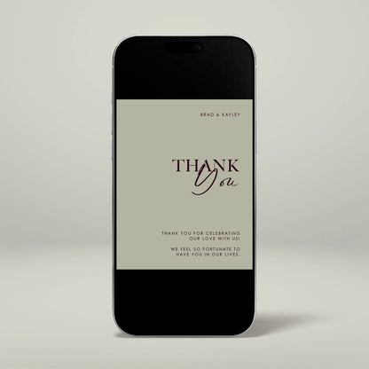 Digital Thank You Card - Forever