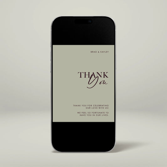 Digital Thank You Card - Forever