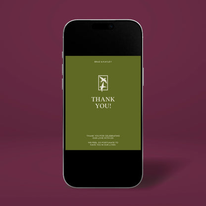 Digital Thank You Card - Ever After