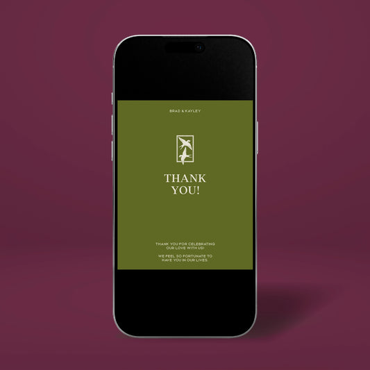 Digital Thank You Card - Ever After