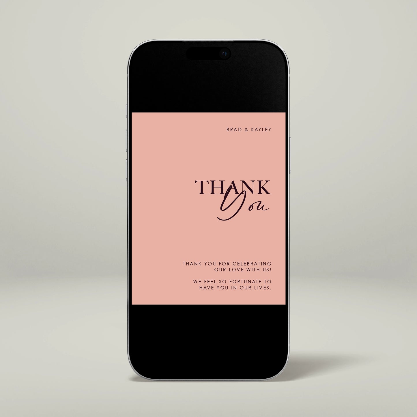 Digital Thank You Card - Forever