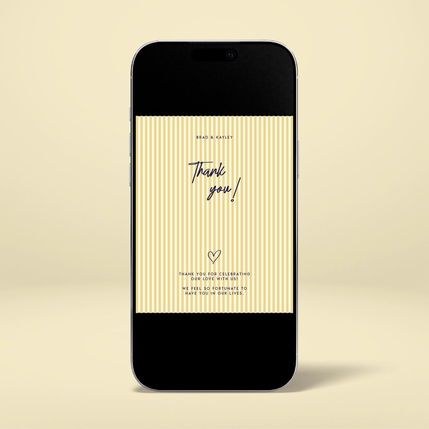 Digital Thank You Card - Limoncello