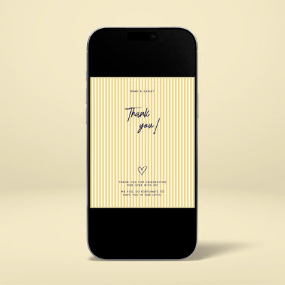 Digital Thank You Card - Limoncello
