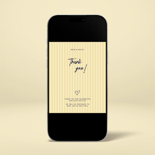 Digital Thank You Card - Limoncello