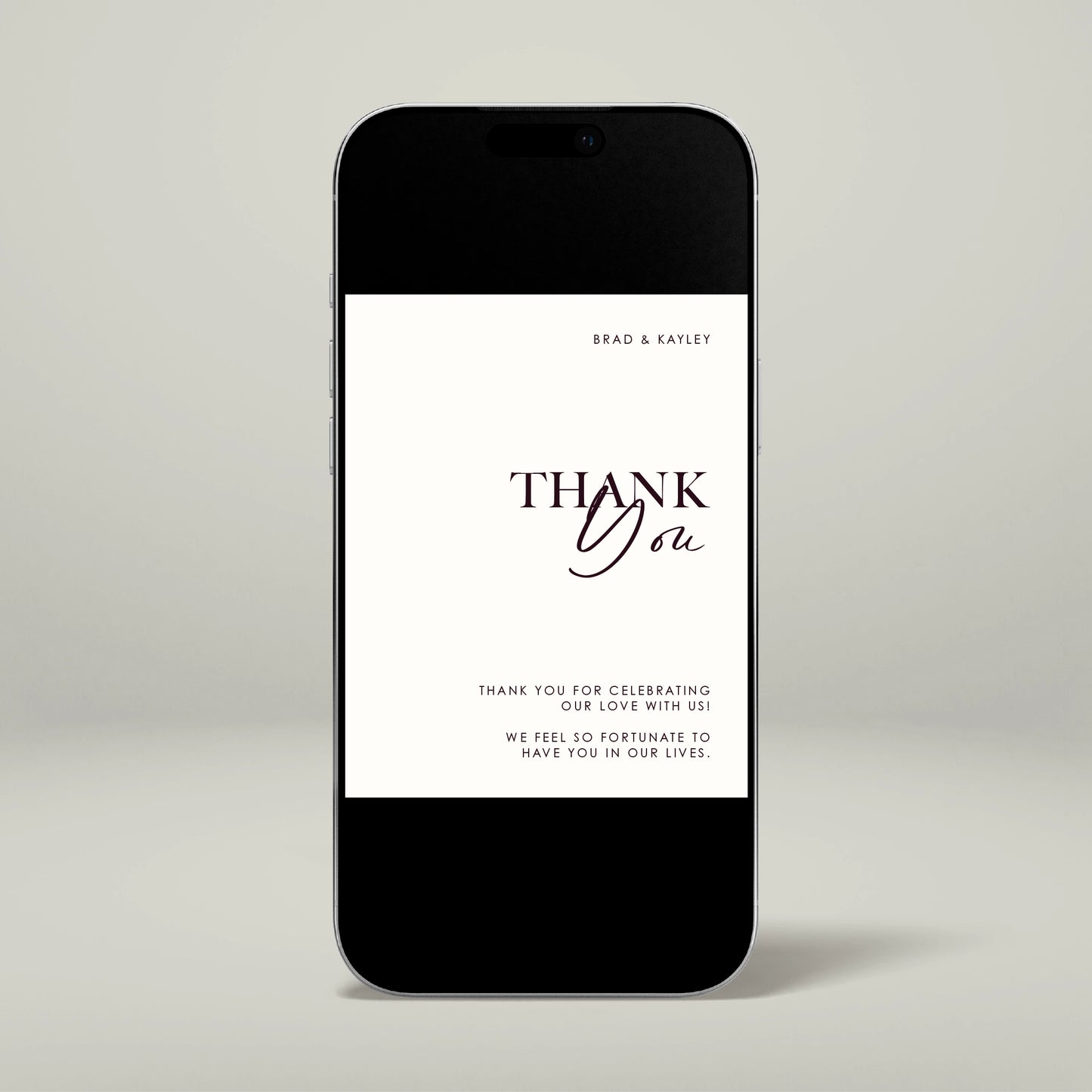 Digital Thank You Card - Forever