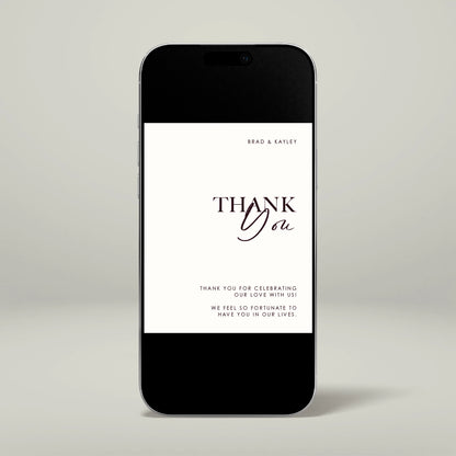 Digital Thank You Card - Forever