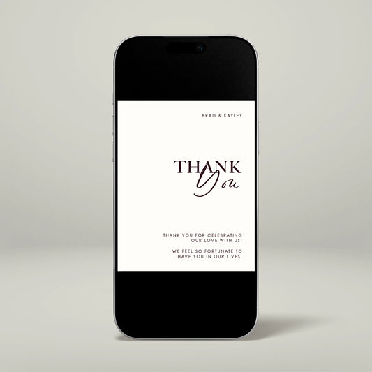 Digital Thank You Card - Forever