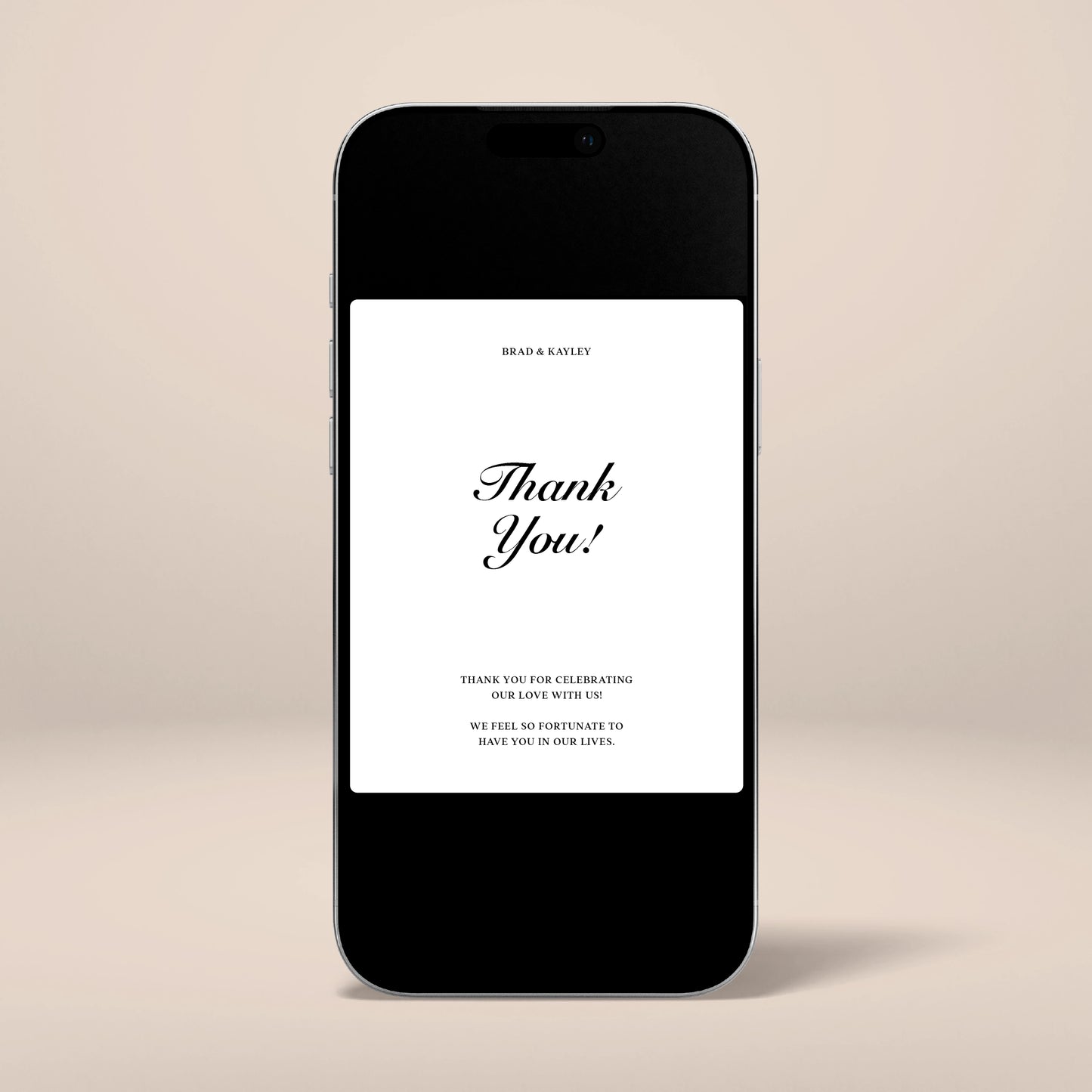 Digital Thank You Card - Solae