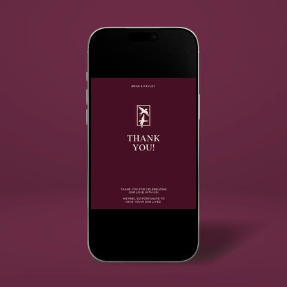 Digital Thank You Card - Ever After