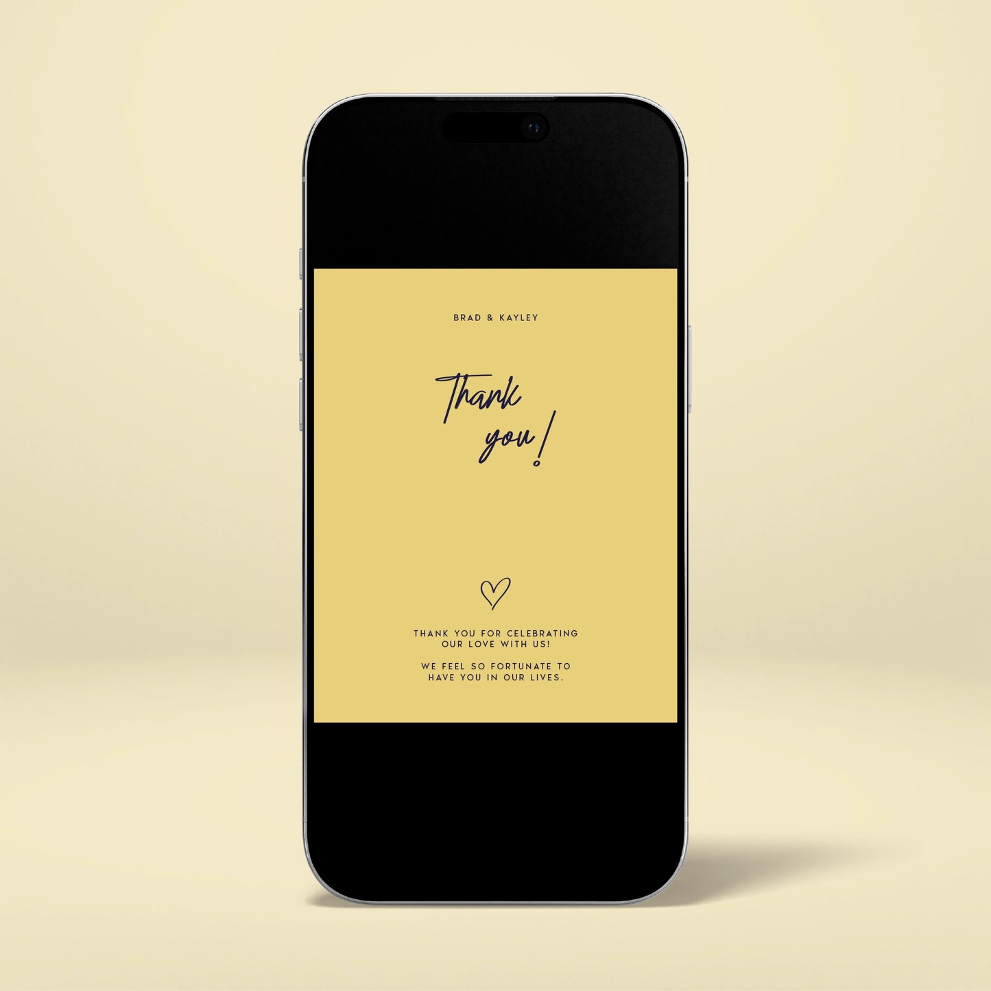 Digital Thank You Card - Limoncello