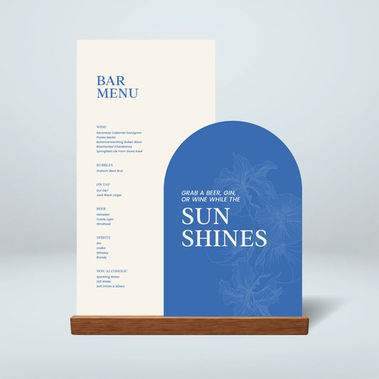Bar Menu Stack - Nothing Else