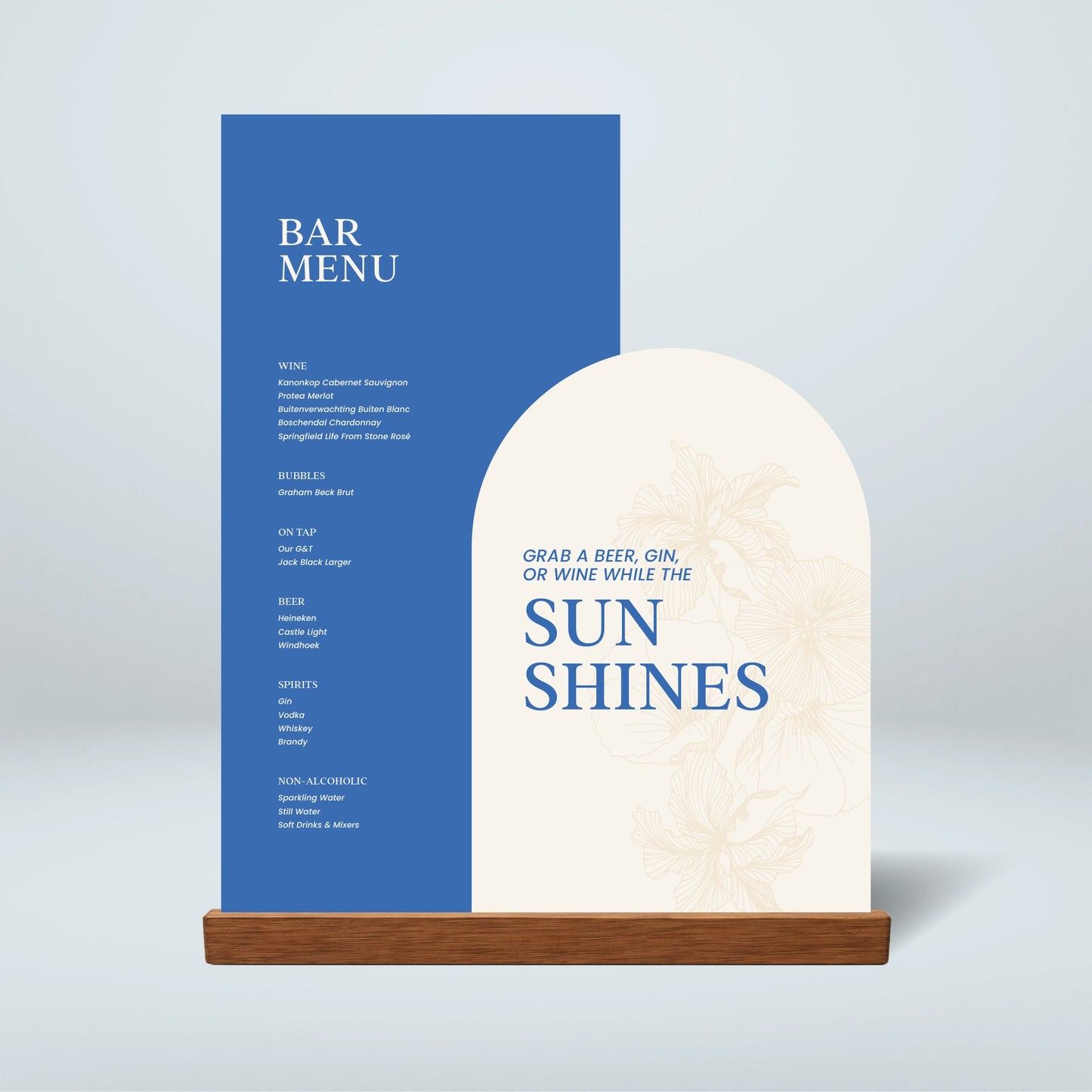 Bar Menu Stack - Nothing Else
