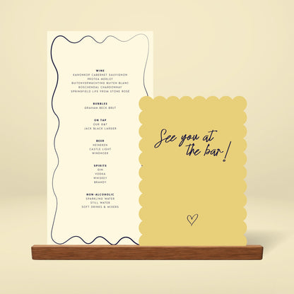 Bar Menu Stack - Limoncello