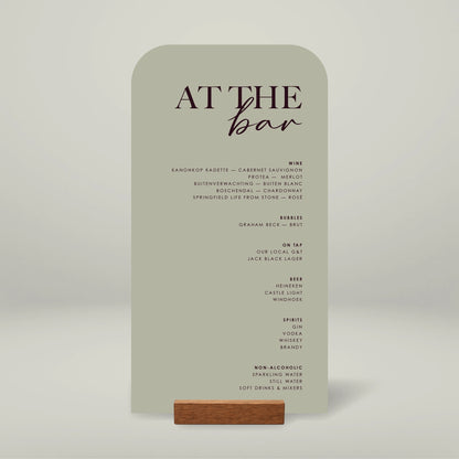 Bar Menu - Forever