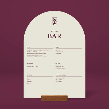 Bar Menu - Ever After