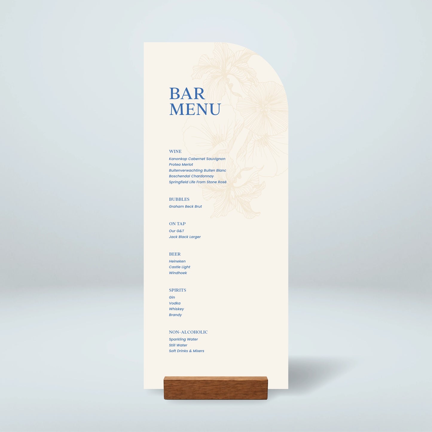Bar Menu - Nothing Else