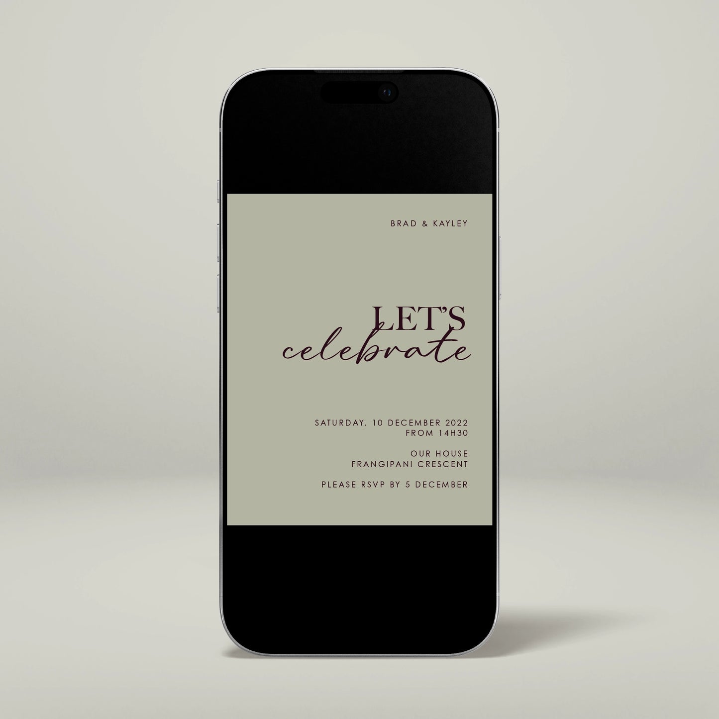 Engagement Party Digital Invitation - Forever