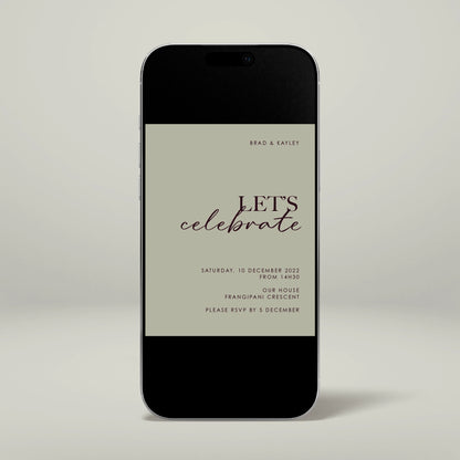 Engagement Party Digital Invitation - Forever