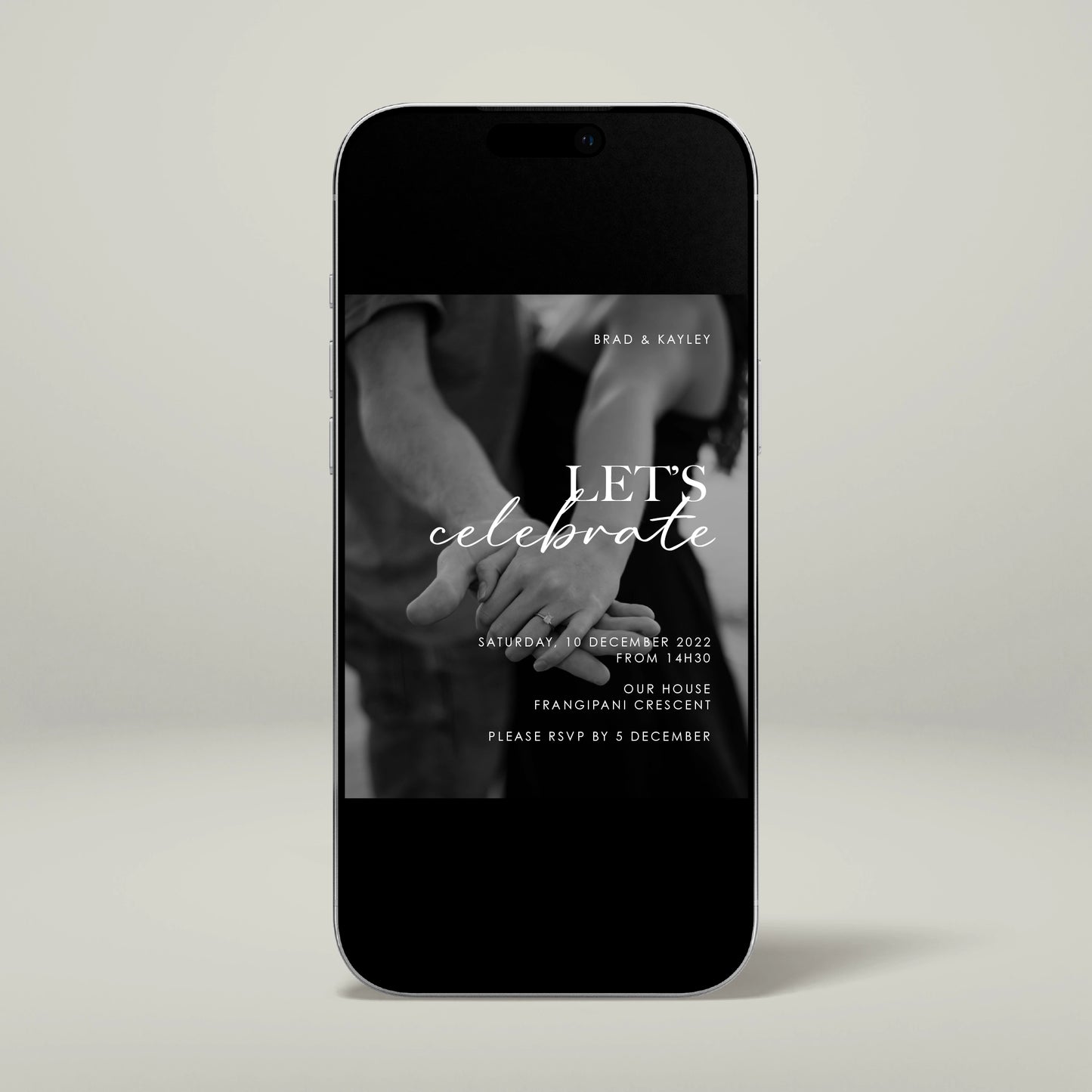 Engagement Party Digital Invitation - Forever