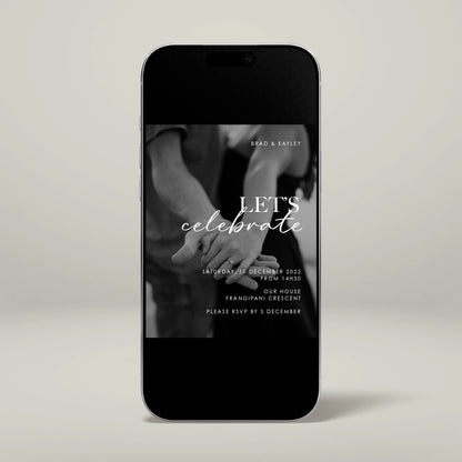Engagement Party Digital Invitation - Forever