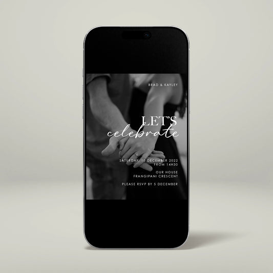 Engagement Party Digital Invitation - Forever