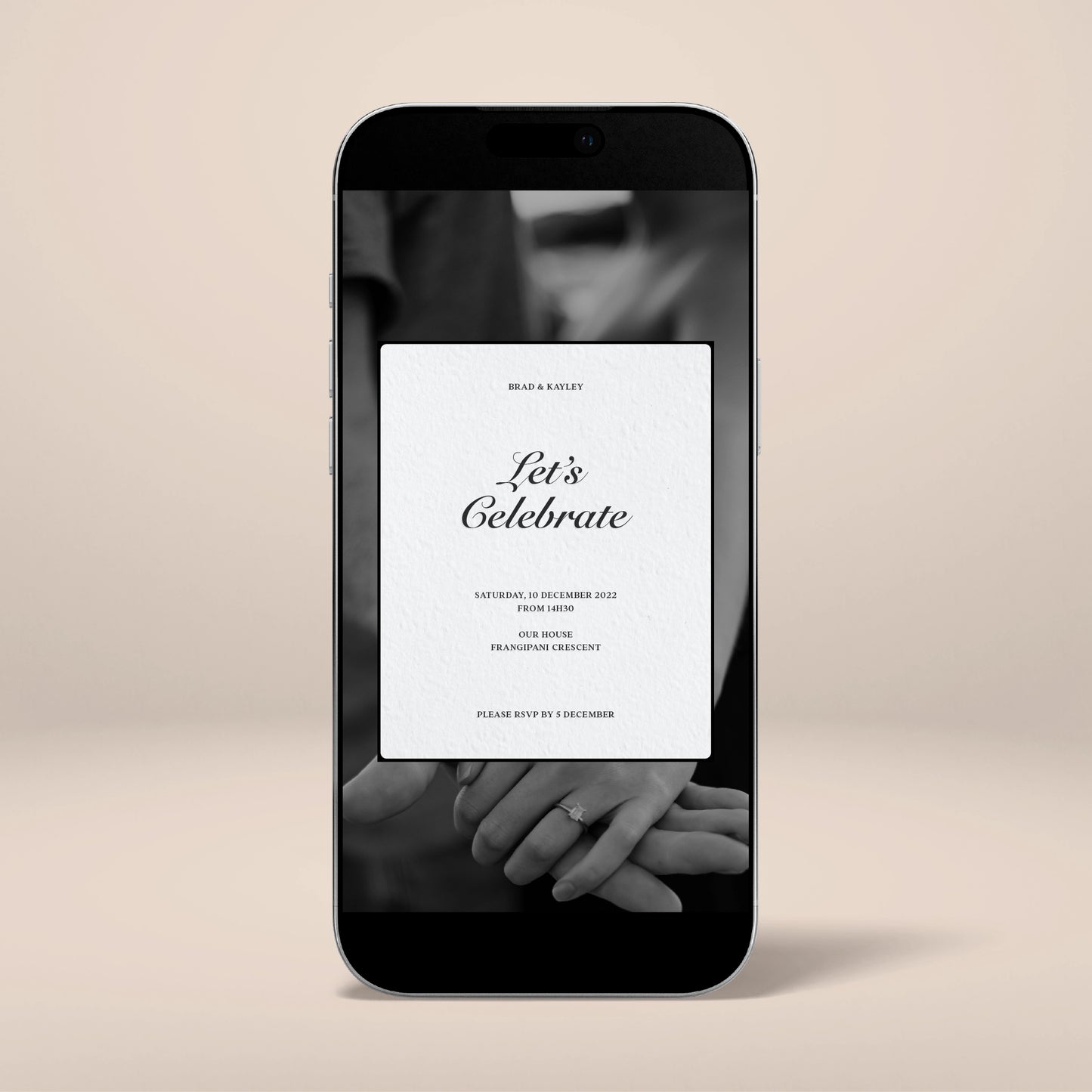 Engagement Party Digital Invitation - Solae
