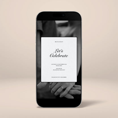 Engagement Party Digital Invitation - Solae
