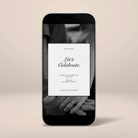 Engagement Party Digital Invitation - Solae