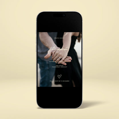 Engagement Party Digital Invitation - Limoncello