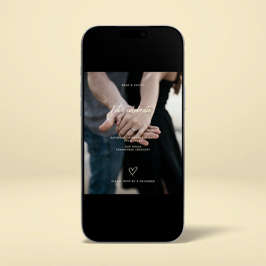 Engagement Party Digital Invitation - Limoncello