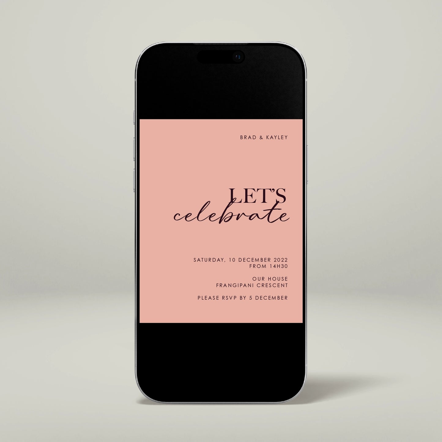 Engagement Party Digital Invitation - Forever