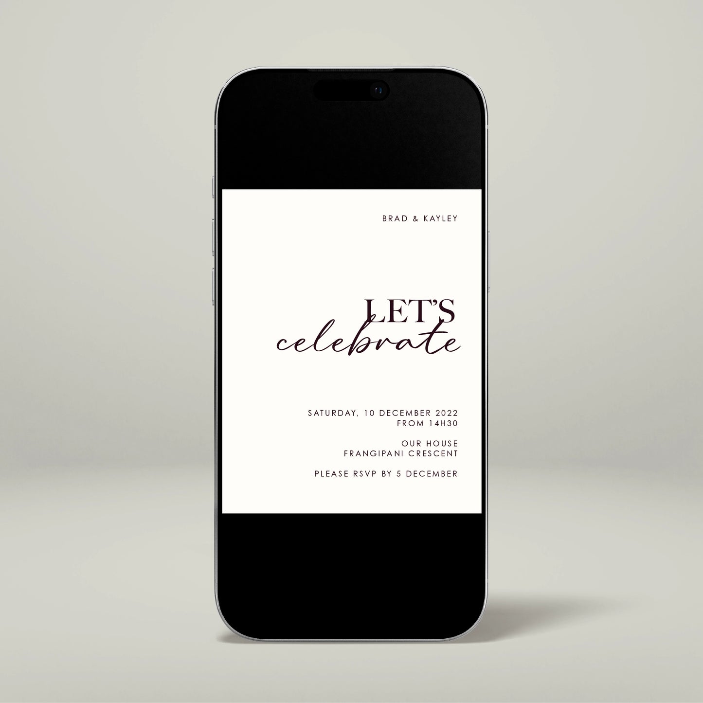 Engagement Party Digital Invitation - Forever