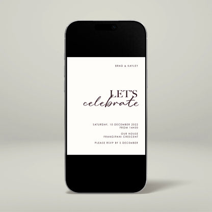 Engagement Party Digital Invitation - Forever