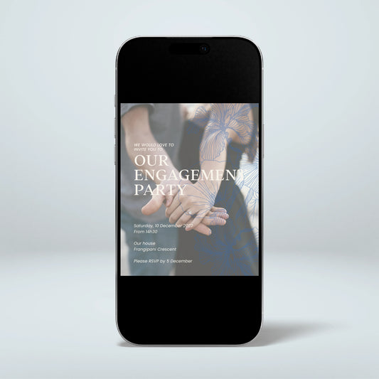 Engagement Party Digital Invitation - Nothing Else