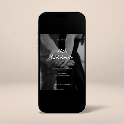 Engagement Party Digital Invitation - Solae