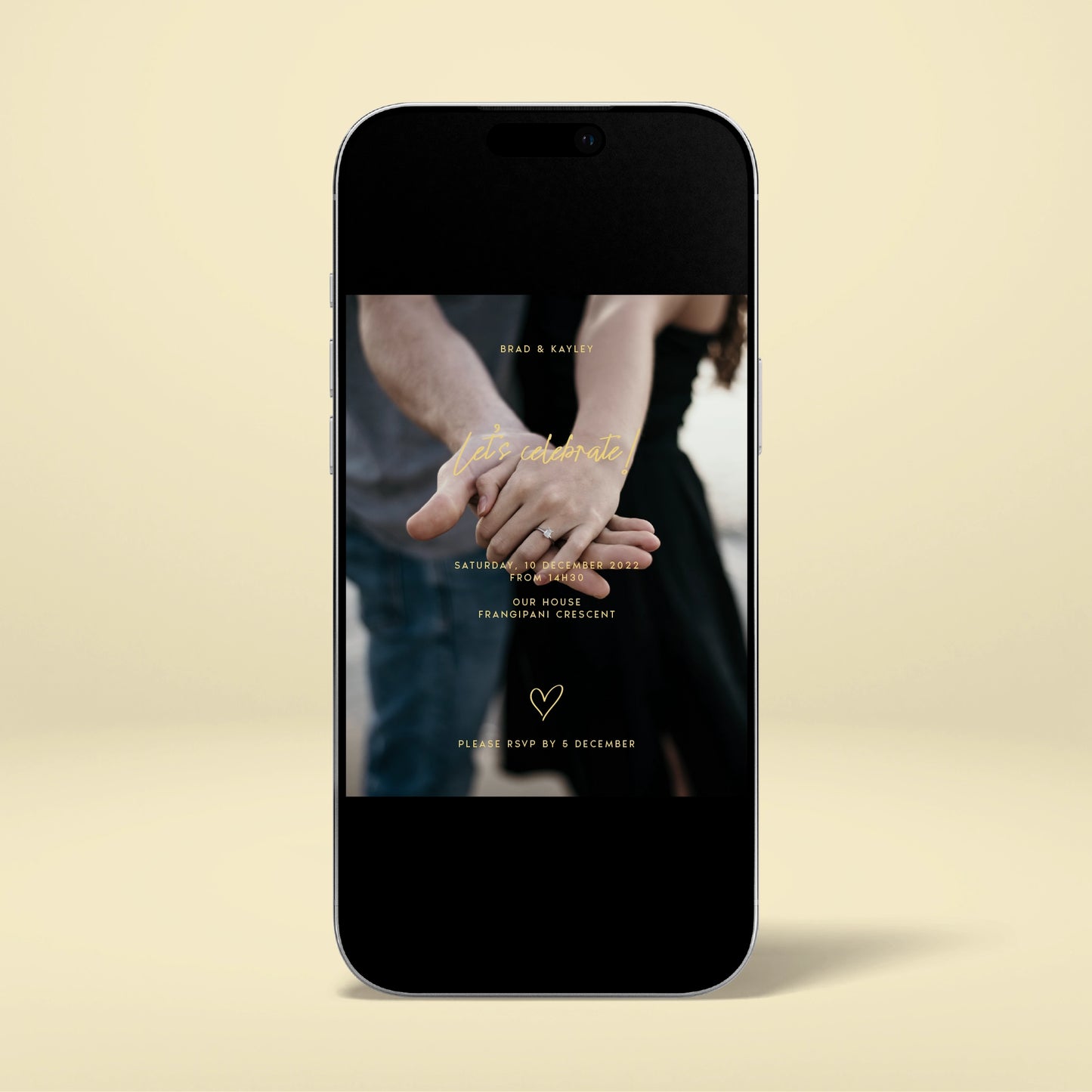 Engagement Party Digital Invitation - Limoncello